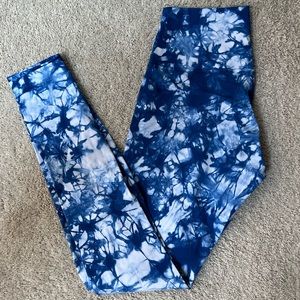 Lululemon Full Length Tie Dye Luxtreme Wonder Under Pants